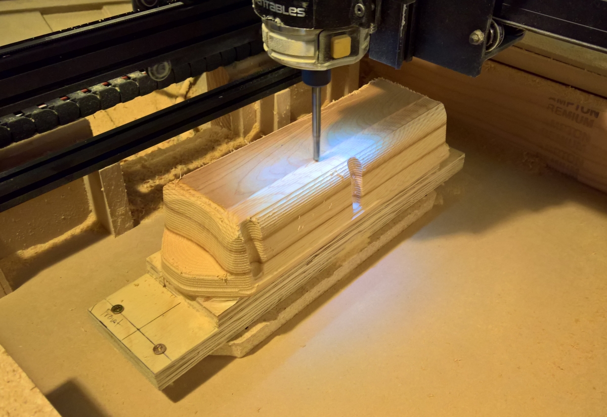 Milling the rear enclosure form tool