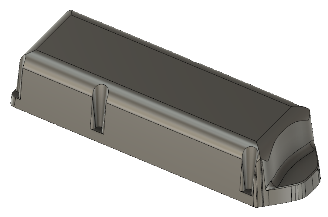 Rear enclosure CAD model