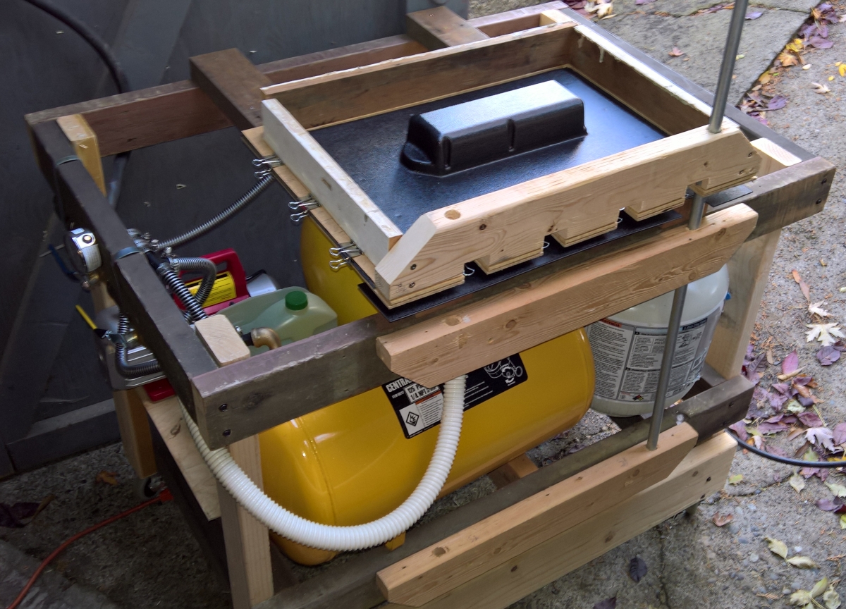 Rear enclosure vacuum forming